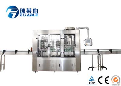 Automatic Carbonated Drink Glass Bottle Filling Machine Plant Stainless Steel 304