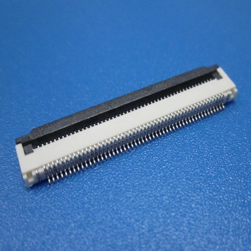 FPC Connectors, Flex-to-Board, 10 Position, .5mm [.0197in] Centerline, Zero Insertion Force (ZIF), Right Angle，SMT