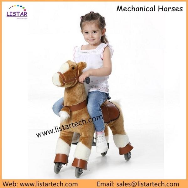 Cuddly Stuffed Horse Kids Toys, Toys Mechanical Riding Horse, Antique Toy Horse for Child