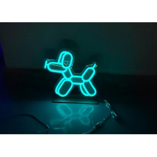 Custom dog acid blue  neon sign  handiwork  5*12mm 3A power supply
