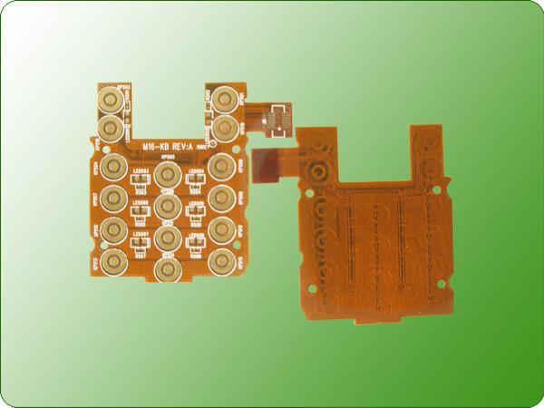 Immersion Gold PCB Flexible Printed Circuit Board For Mobile Keypad