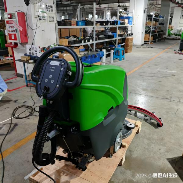 DQX5A Self-propelled Walk-behind Auto Scrubber Reduces pushing effort by up to 70% for extended cleaning tasks