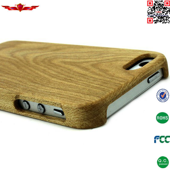 100% Authentic Import Natural Wood Cover Case For Iphone 5 5S High Quality With Gift Box