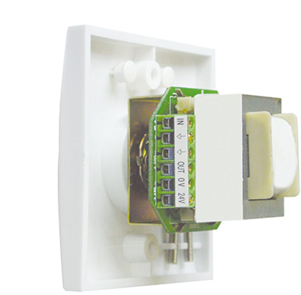 AT-305 White Color ABS Volume Controller 5W Wall Mount Volume Switch For Speakers
