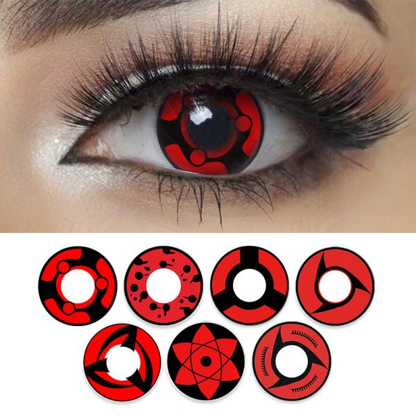 Содержание воды хеллоуина сумасшедшее покрашенное 40% контактных линзов Cosplay OEM мягкое