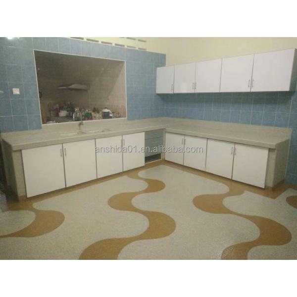 Vinyl-Based Single Color Composite Rock Slices with Color Flakes Manufactured