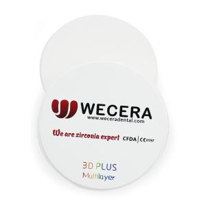 A1 3D Yttria multicouche a stabilisé le CE dentaire d'oxyde de zirconium de