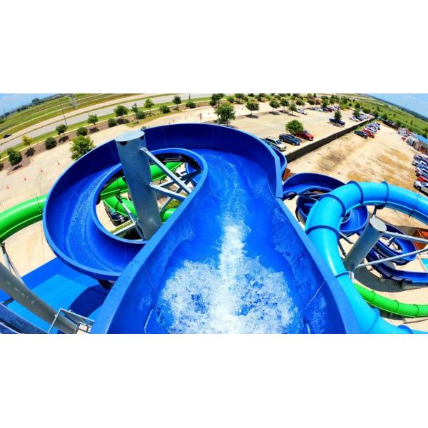 4 гонщика Водный парк из стекловолокна Слайд Внешние развлечения Водный парк Игры Поездки