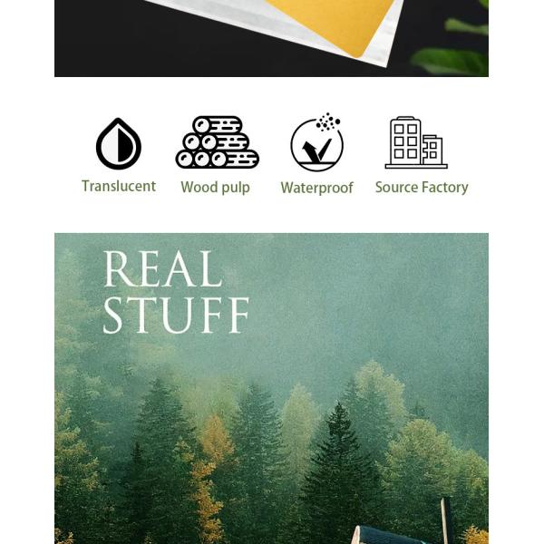 Стеклянные бумажные пакеты с покрытием воском для упаковки пищевых продуктов