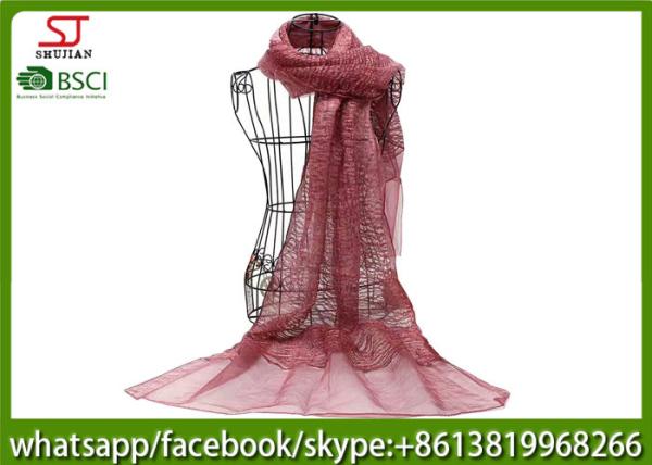 Manufacturer wholesale imitated silk scarf  60*195cm 60g summer spring shawl 100%polyester keep fashion