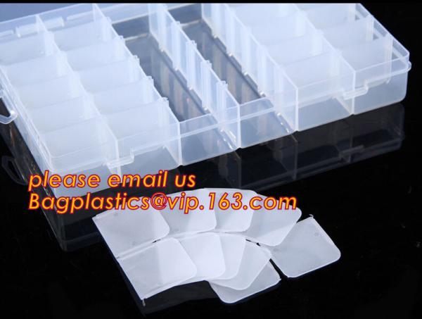 Plastic Storage Box With 15 Removable Compartments Tool Containers, plastic divided storage box for candy and nuts