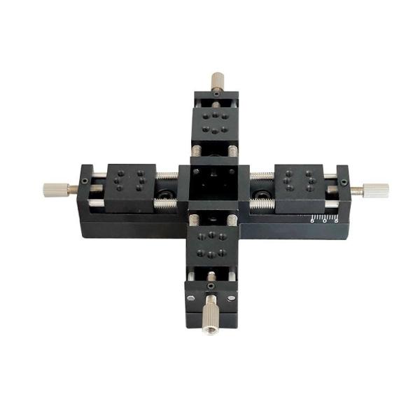 X Axis 35mm / 65mm / 95mm Travel Manual Linear Stage , Optical Sliding Table