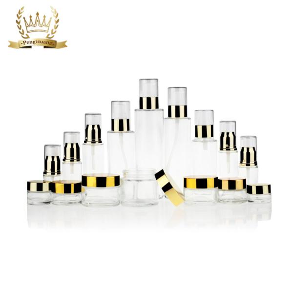 Округлая форма опарников алюминиевой сливк крышки 5g-200g стеклянная для сливк заботы кожи