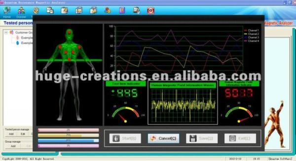 Portable Quantum Bio - Electric Whole Sub Health Analyzer with 39 Reports