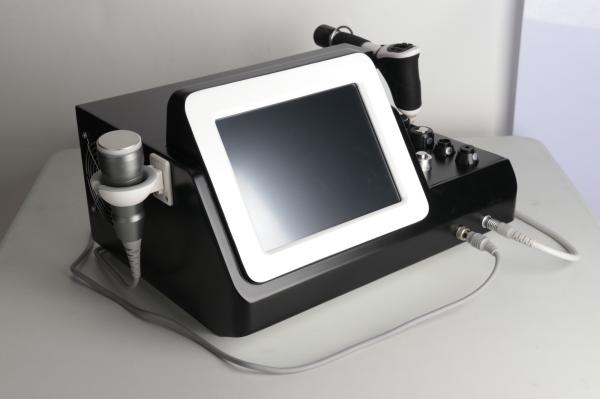 2 em 1 Equipamento portátil de terapia de ondas de choque de ultra-ondas