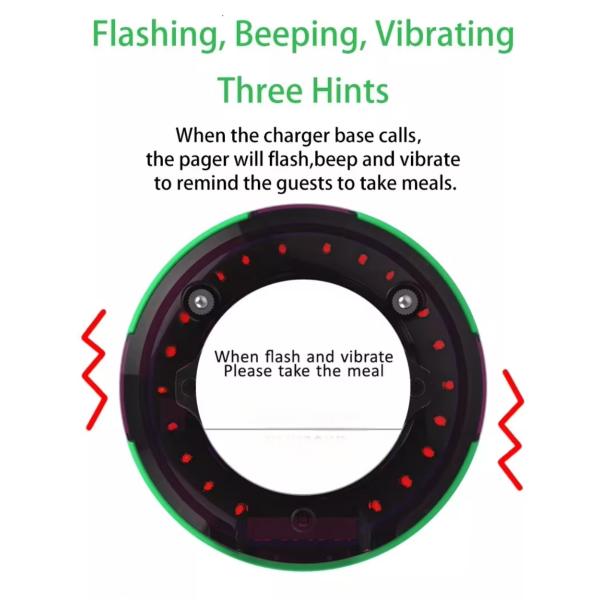 15 Pagers Wireless Buzzers para gerenciamento simplificado de hóspedes em operações de lares de idosos