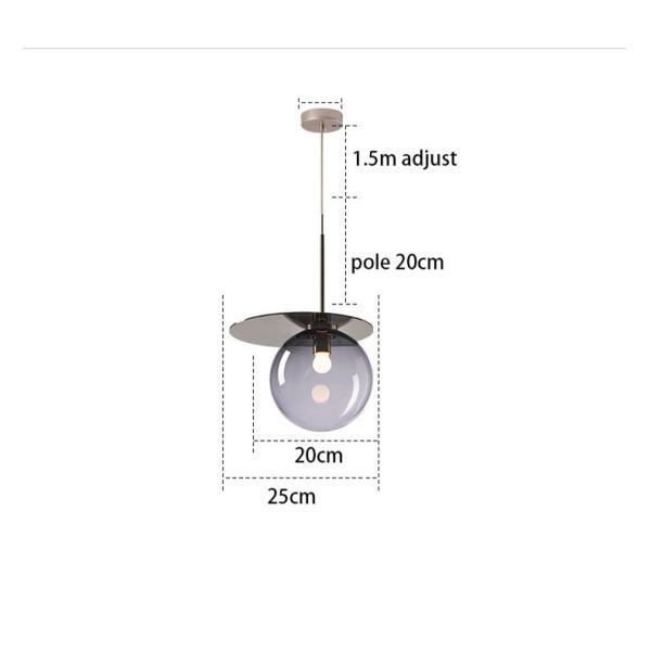 Round pendant light Design Colorful glass ball light dining room child room Umbra Pendant Light(WH-GP-147)