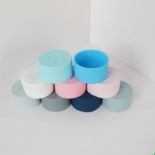 Силиконовые крышки бутылки Бутылки для воды Овала 7,5 см 40 унций Противоскользнущая защитная рукава Нижняя рукава Чашечная крышка Аксессуары