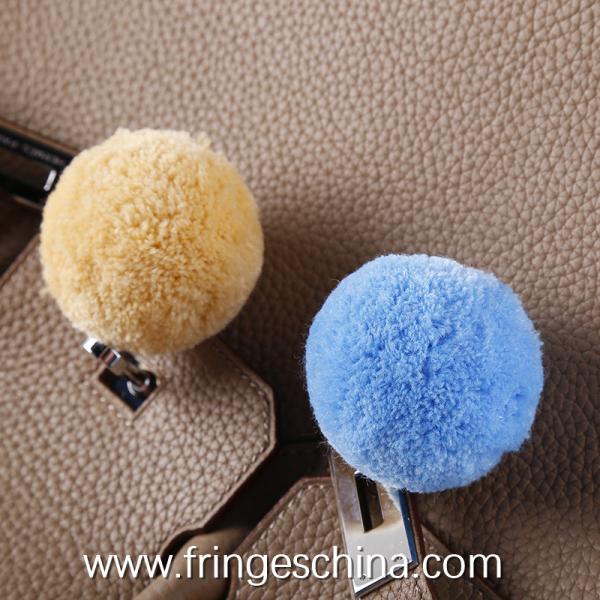 Wholesale Colorful DIY Pom Pom Ball For Mobilephone Costume Christmas Decoration