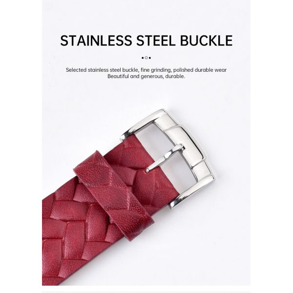 Unique Woven Red Checkered Strap