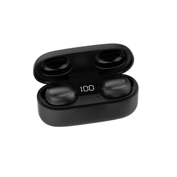 Mini Hidden TWS Earphone with Charger Case Digital LED Screen Display Bluetooth5.0 Wireless OEM Custom Headset