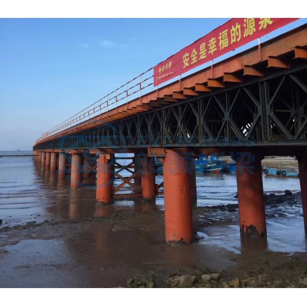 S355/ S460/Gr 55c Steel Trestle Bridge For Fast Cross Sea Construction