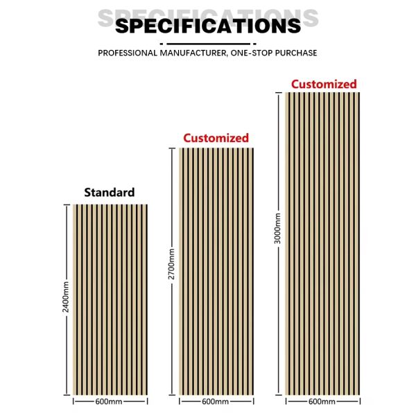 Aesthetic Gray EV Twill Slatted Wood Acoustic Panels For Renovation