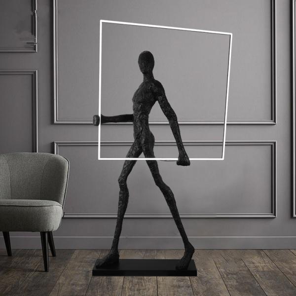 Man Floor Lamp Standing Lighting for living room or bedroom Beside retro floor lamp(WH-VFL-16)