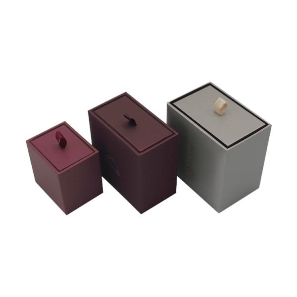 Gift Jewelry Box Packaging With Drawers Logo High End Sliding Square Shape