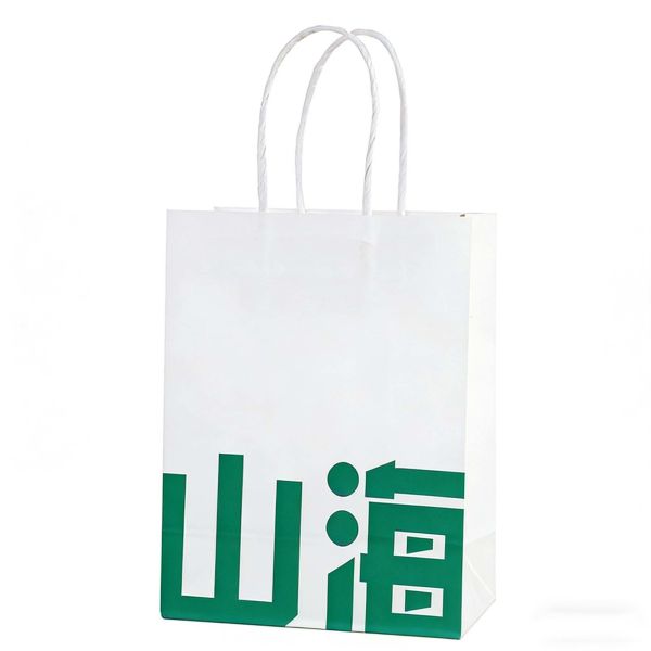Custom Recyclable Disposable Kraft Paper Twisted Handle  Bag Printing Take Away Bag