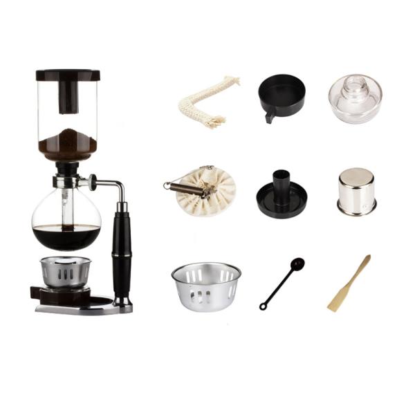 360ml 600ml Borosilicate Glass Syphon Coffee Machine for Coffee Brewing Experience