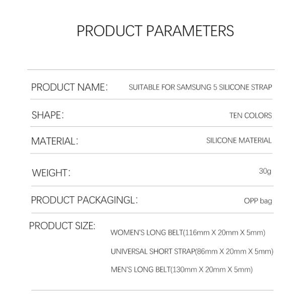 20мм Заменяющие браслеты Часовые ленты для Samsung GaLaxy Watch 4 5 44мм 45мм 10 цветов