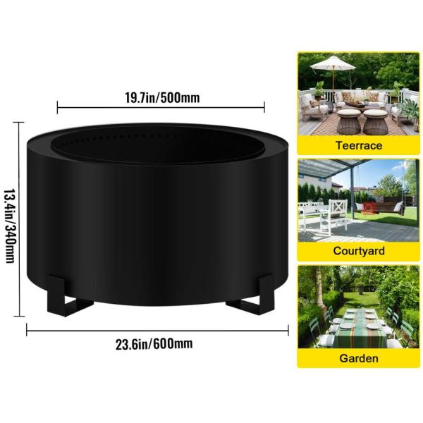 Плита углерода стальная портативная располагаясь лагерем вокруг деревянной ямы огня горящего дыма свободной