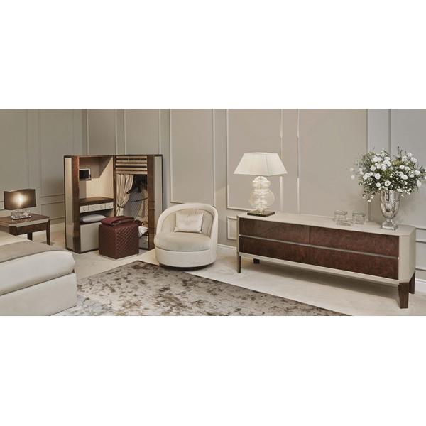 Шкаф таблицы консоли шведского стола сосны 17.7in, консоль шкафа вина Sideboard сервера шведского стола