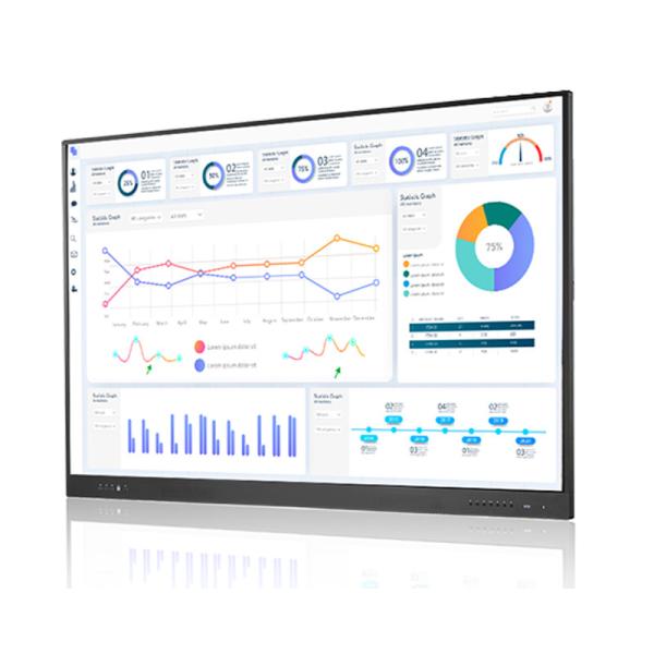 55 Inch 4K Resolution Interactive Touch Screen Whiteboard with 20 Points Touch
