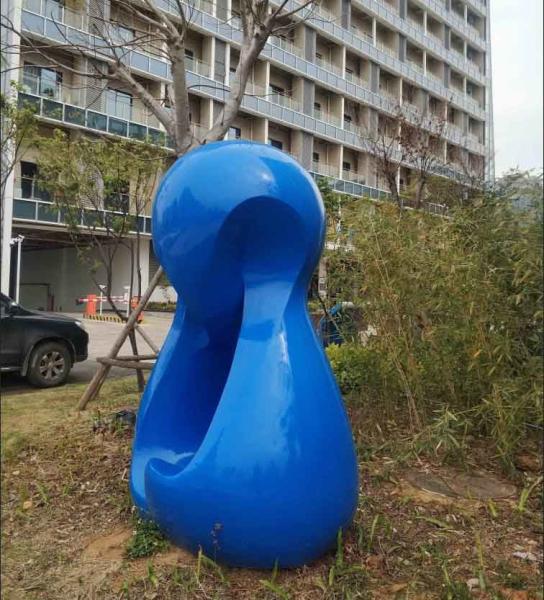 2m High Blue Baking Varnish Outdoor Garden Ornaments Statues
