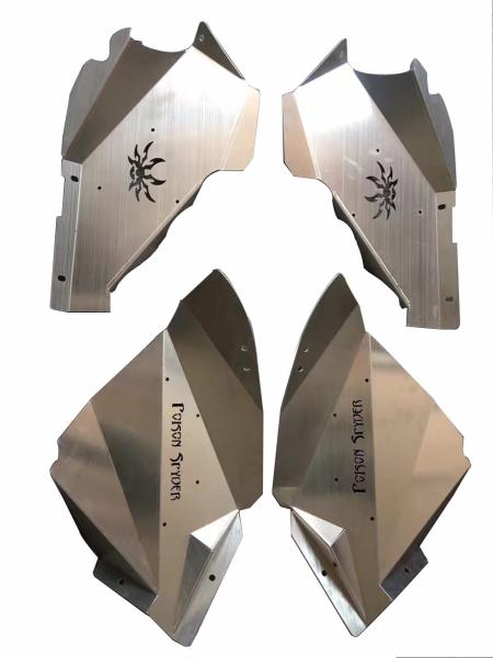 Aluminium Wheel Inner Fenders Kits Fit for Wrangler JK 07+,Style:skull head ,,Poison Spider,OE type,1 / 2 twisted teeth