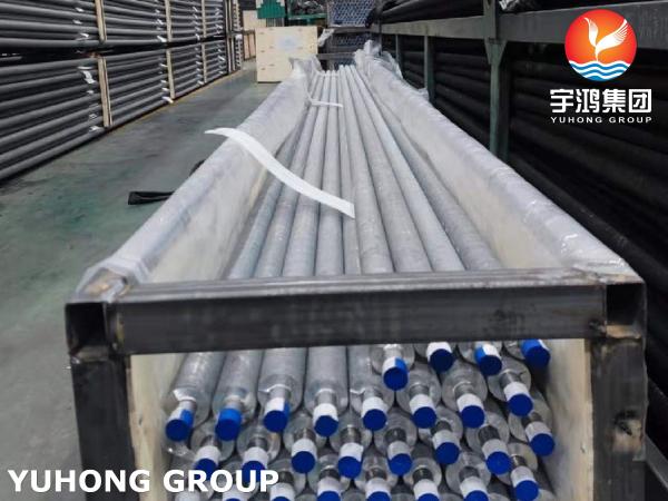 ASTM B163 Alloy825 Extruded Finned Tubes with Aluminum Fin for Heat Exchangers