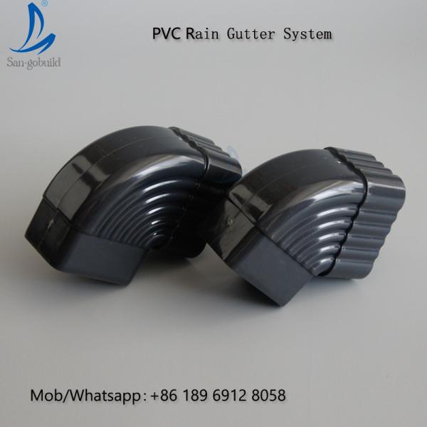 Good Price High Quality No Fading Nigeria, Ghana, Kenya PVC Rain Gutter / PVC Roof Gutter Philippines