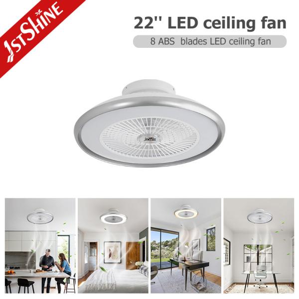 10- 1stshine Ventilador de teto LED com anel decorativo removível e iluminação dimmable