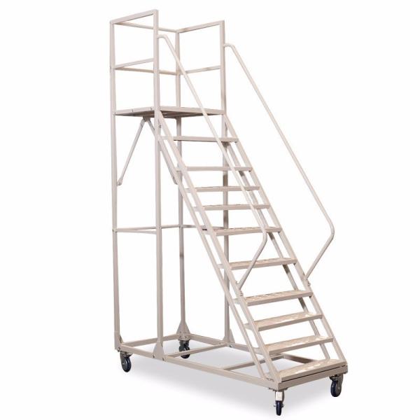 12 Foot 8 Foot 10 Foot Mobile Safety Step Ladder Aluminum Engineering Climbing Work