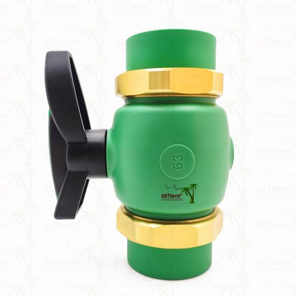 PPR Union Ball Valve Full Bore Ppr Double Union Ball Valve 20-63MM Exposed Installation