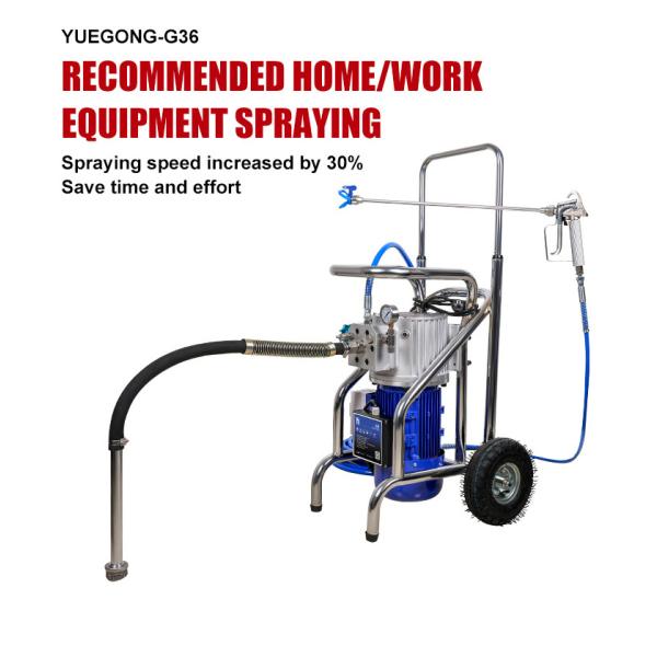 Fireproofing Insulation High Pressure Airless Paint Spray Machine Electric Wheeled