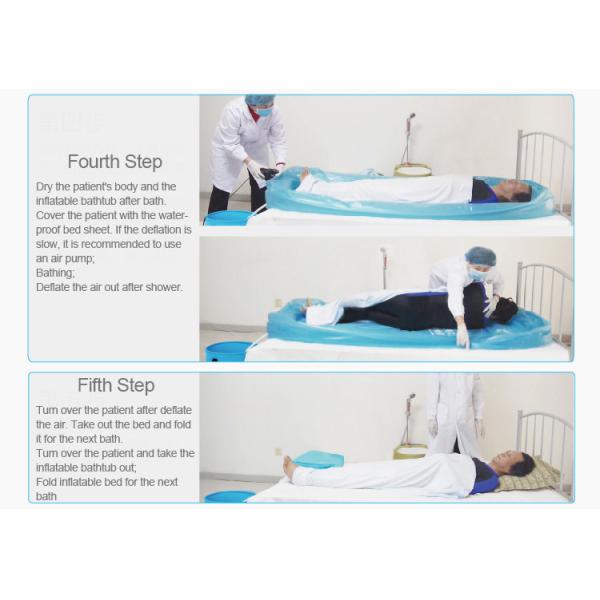 Eco Friendly PVC Medical Inflatable Bathtub Smart Heating Battery Charging