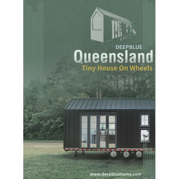 USA / AU / NZ Standard Modular Home Prefab Tiny House Kit With Trailer For Camping / Resort