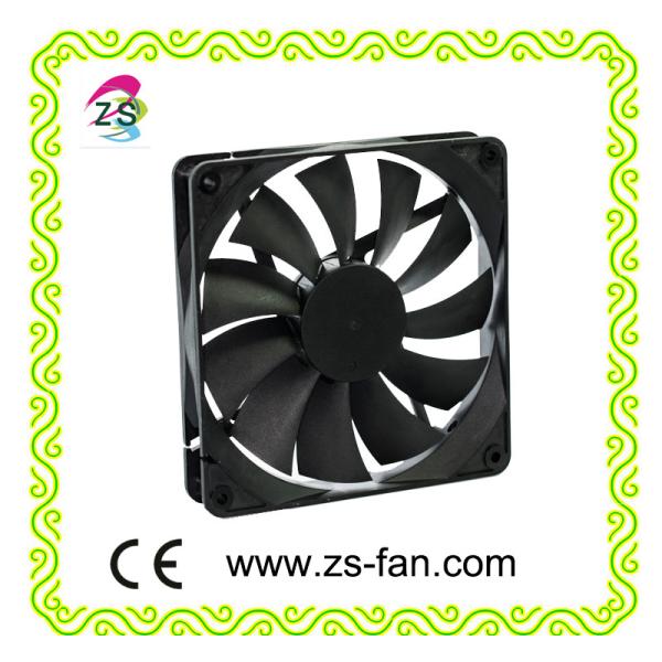 140mm 12 Volt DC Brushless Fan , 140x140x25mm Plastic Power Supply Cooling fan