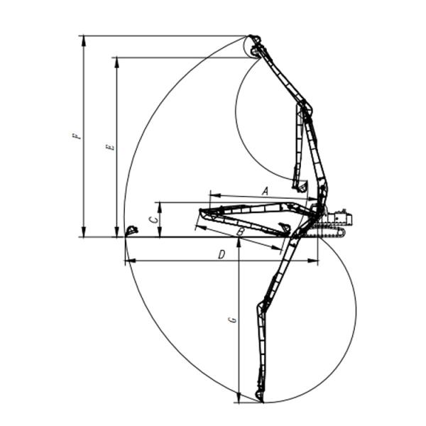 Настройка длиннорукого экскаватора, OEM ODM 8-30 метров расширенная рука бума для CAT Hitachi 6-120 тонн экскаватора длинные руки