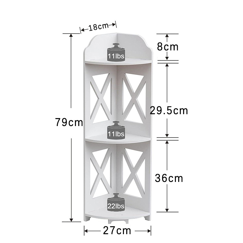 Living Room Storage Corner Shelf Flower Shelf Bathroom Bathroom Bedroom Bedside Triangle Storage Floor Shelf