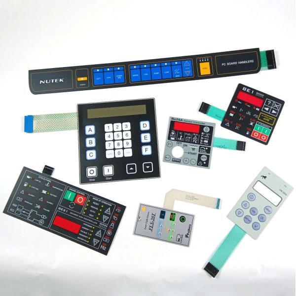 Custom FPC Membrane Switch Keypad with Tactile Raised Buttons and Waterproof PET Overlay for Digital Weighing Scales