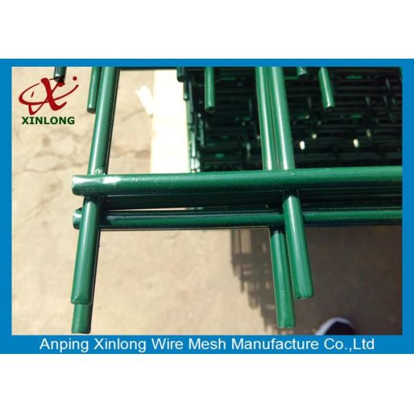 Strongly Double Loop Wire Fence , Twin Wire Mesh Fencing Easy Installation